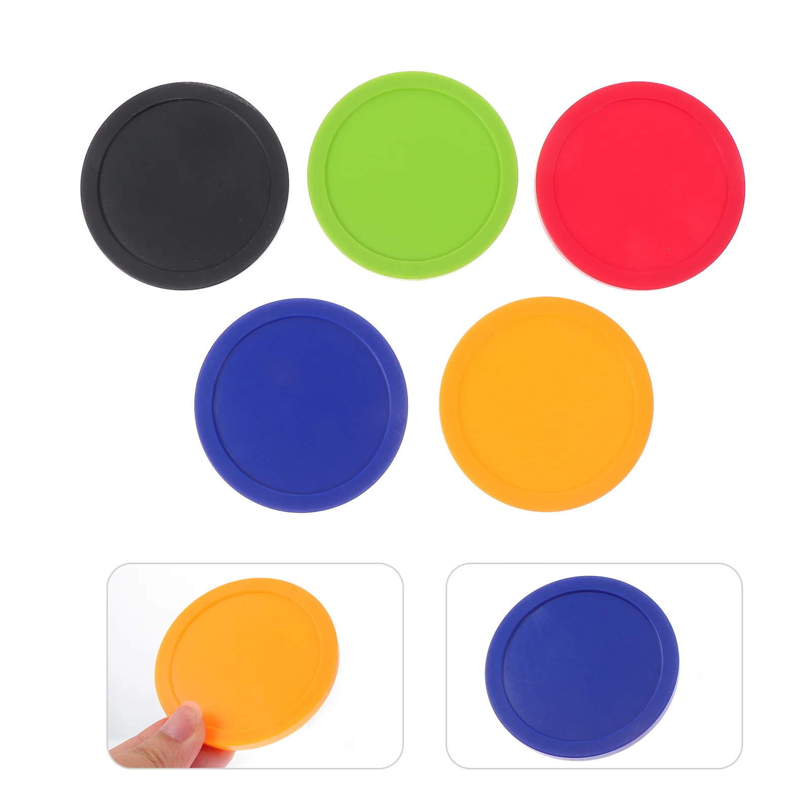 5Pcs Table Hockey Pucks Air Hockey Replacements Piece Hockey Equipment Accessory Air Hockey Pucks Mini Hockey Piece