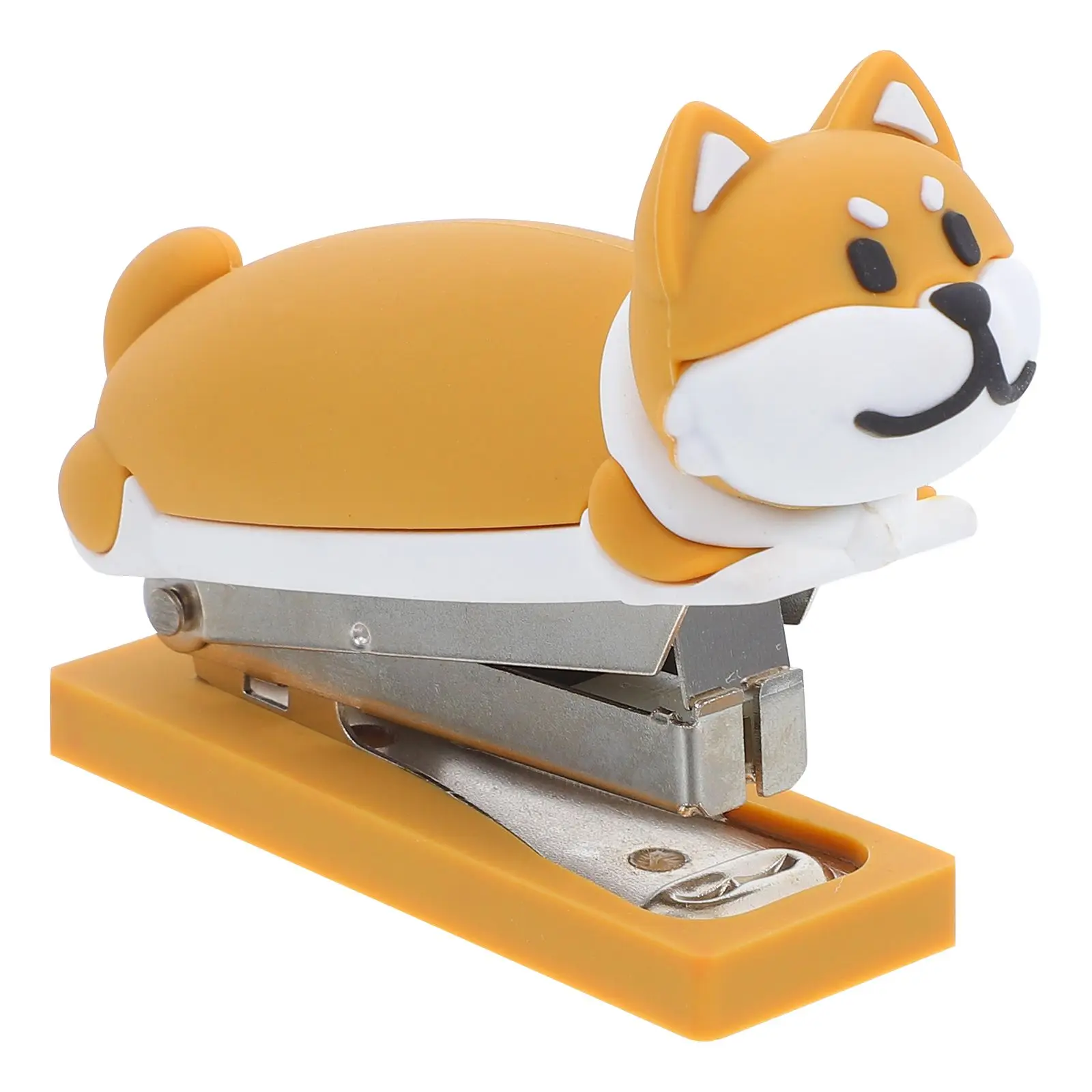 

Puppy Stapler Mini Office Supply Stainless Steel Desk Cute Animal Handheld Small Efficient Portable Student Use
