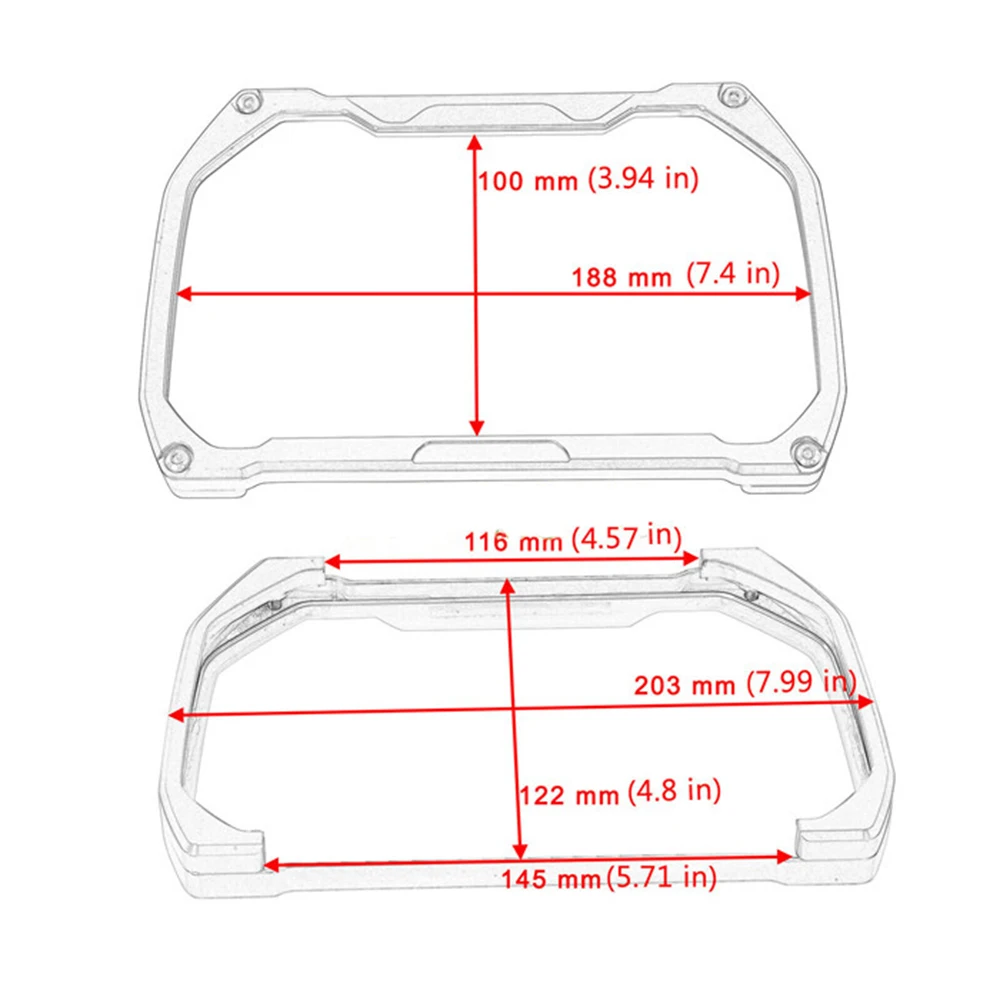 Motorcycle Accessories TFT Anti Theft Screen Protector Meter Frame Cover For BMW HP R1250GS R 1250 GS R1250 GS Adventure ADV