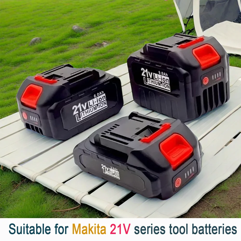 

Lithium-ion 21V 3000/6000/9000mAh Rechargeable Power tool Battery Suitable for Makita Cordless Electric Wrench Car impact wrench