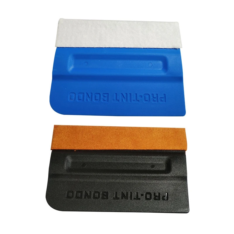 Magnetic Card Squeegee Vinyl Film Non-Scratch Scraper Window Tinting Scraper Suede Felt Cloth Edge Window Tinting Car Wrap Tool