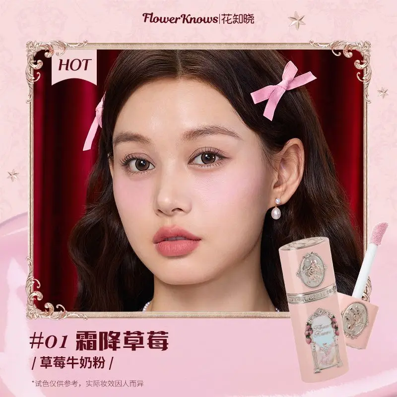 Flower Knows Blush Makeup Strawberry Cupid Liquid Blush Red Heart Texture Ali North Cup Cosmetics für Frauen MädchenKostenloser Versand