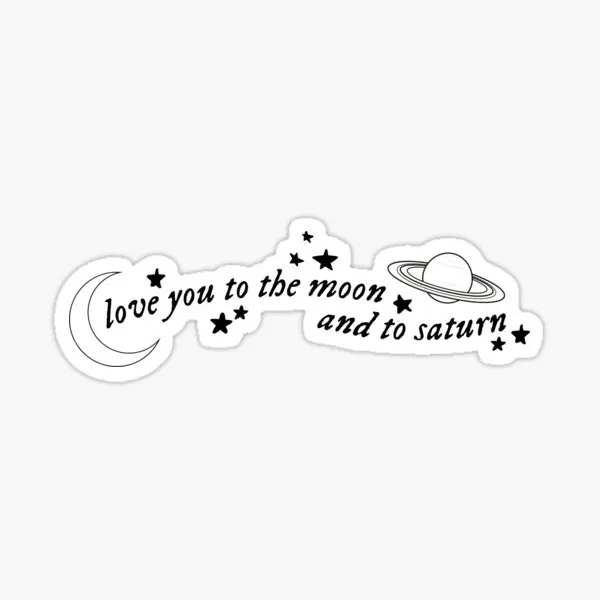 

Наклейки на стену «Love You To The Moon And To Saturn Seven», 5 шт.