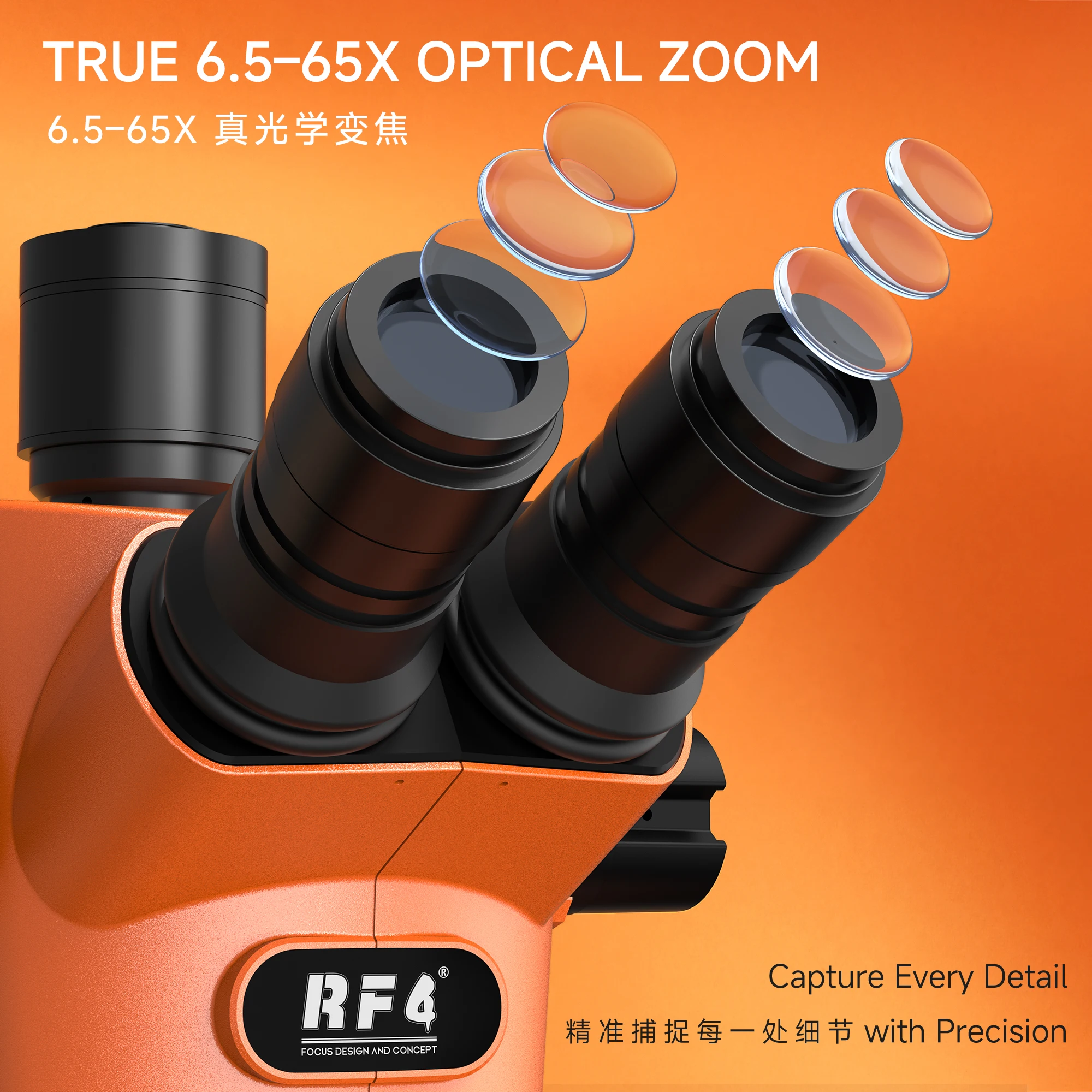 Brand New RF-71i Microscope Designed Comfort New Year's Orange
