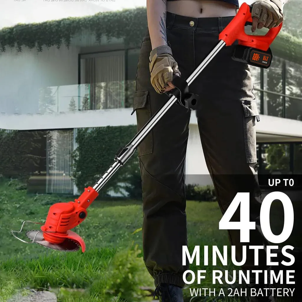 

2025 Новый беспроводной ручной электрический триммер для травы, регулируемая газонокосилка, садовый инструмент, совместимый с батареей Makita 21 В