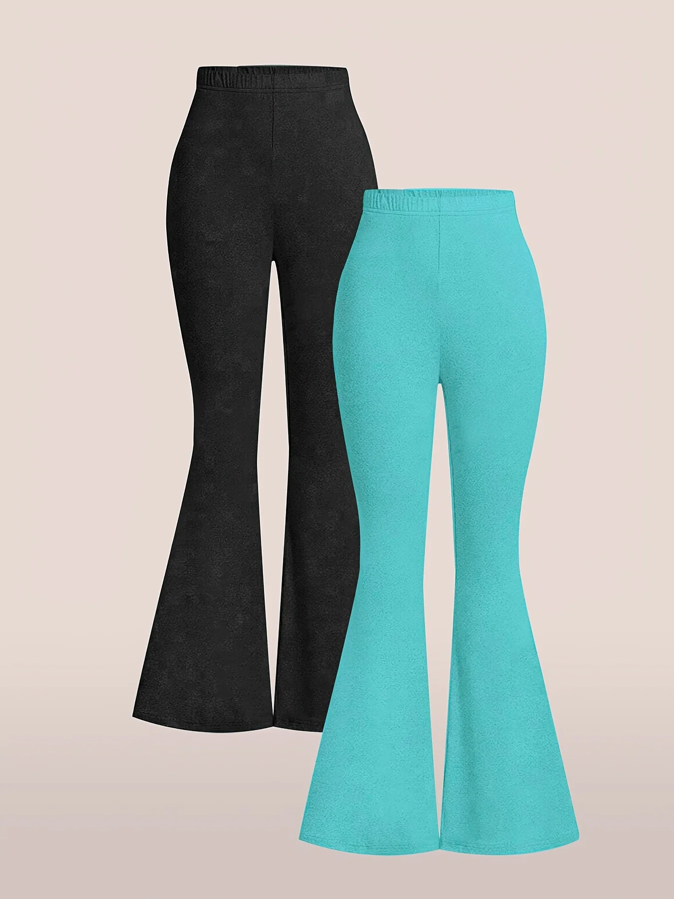 Ins kinder Kleidung Mädchen Herbst Bell-Bottom Hosen Anzug Mädchen Reine Farbe Hosen Zwei-Stück Set Mädchen hause Casual Ausflug Sport Hosen