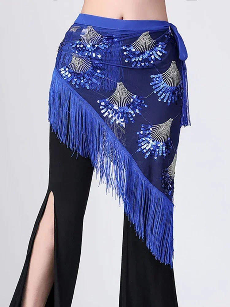 

Belly Dancing Costume Hip Scarf Ballroom Sequin Dance Wear Tassel Festival Wrap Skirt Dance Wrap Belt Belly Dance Hip Scarf