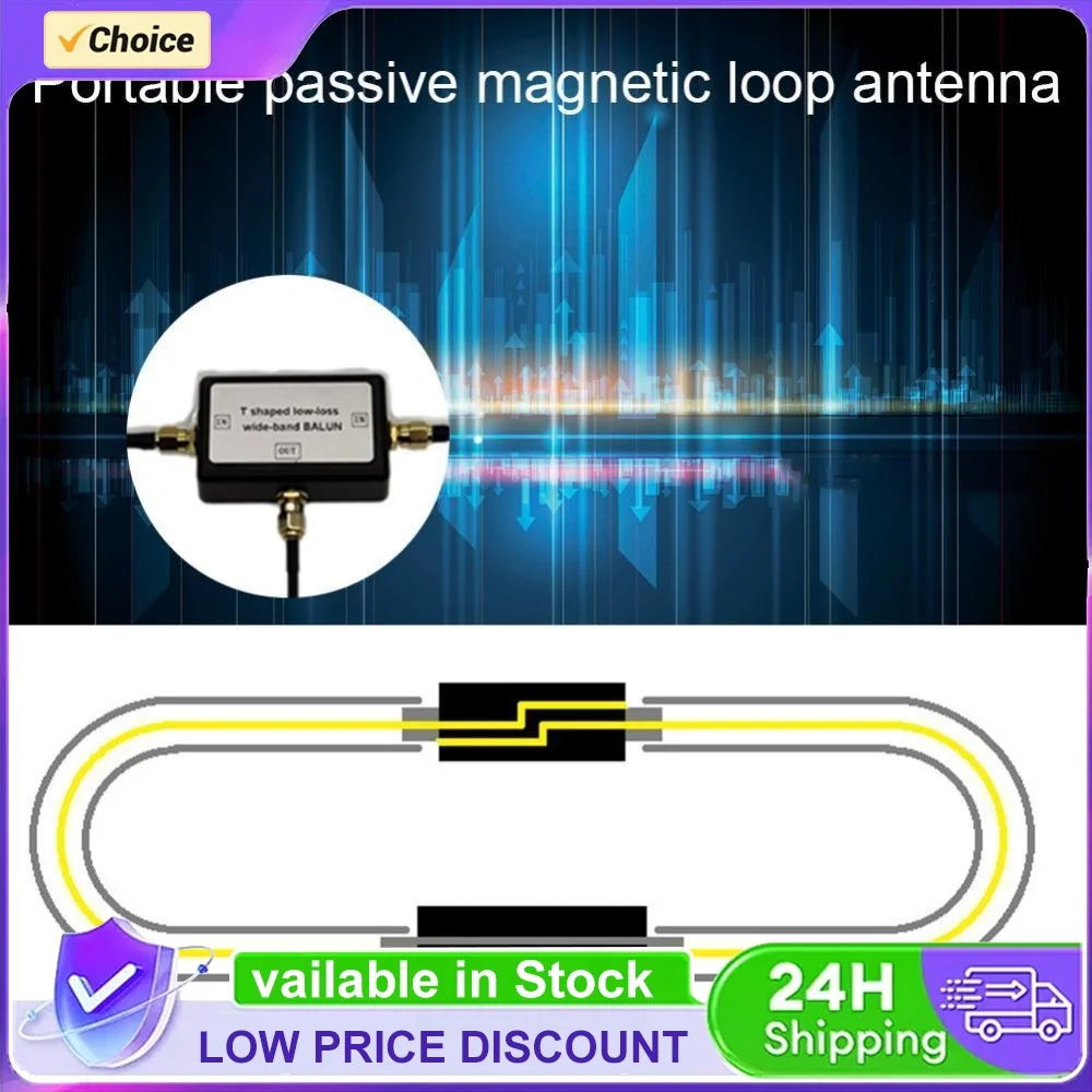 YouLoop Portable Passive Magnetic for Loop Antenna with Low Loss Broadband BALUN