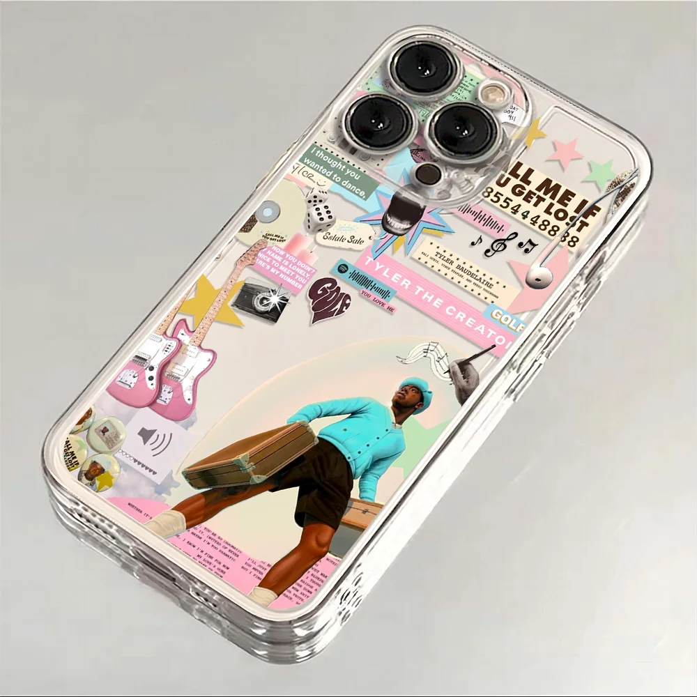 حافظة لهاتف آيفون 16e 16 15 14 13 12 11 Mini Pro Max X XR XS Max 7 8 Plus ناعمة شفافة من Tyler The Creator