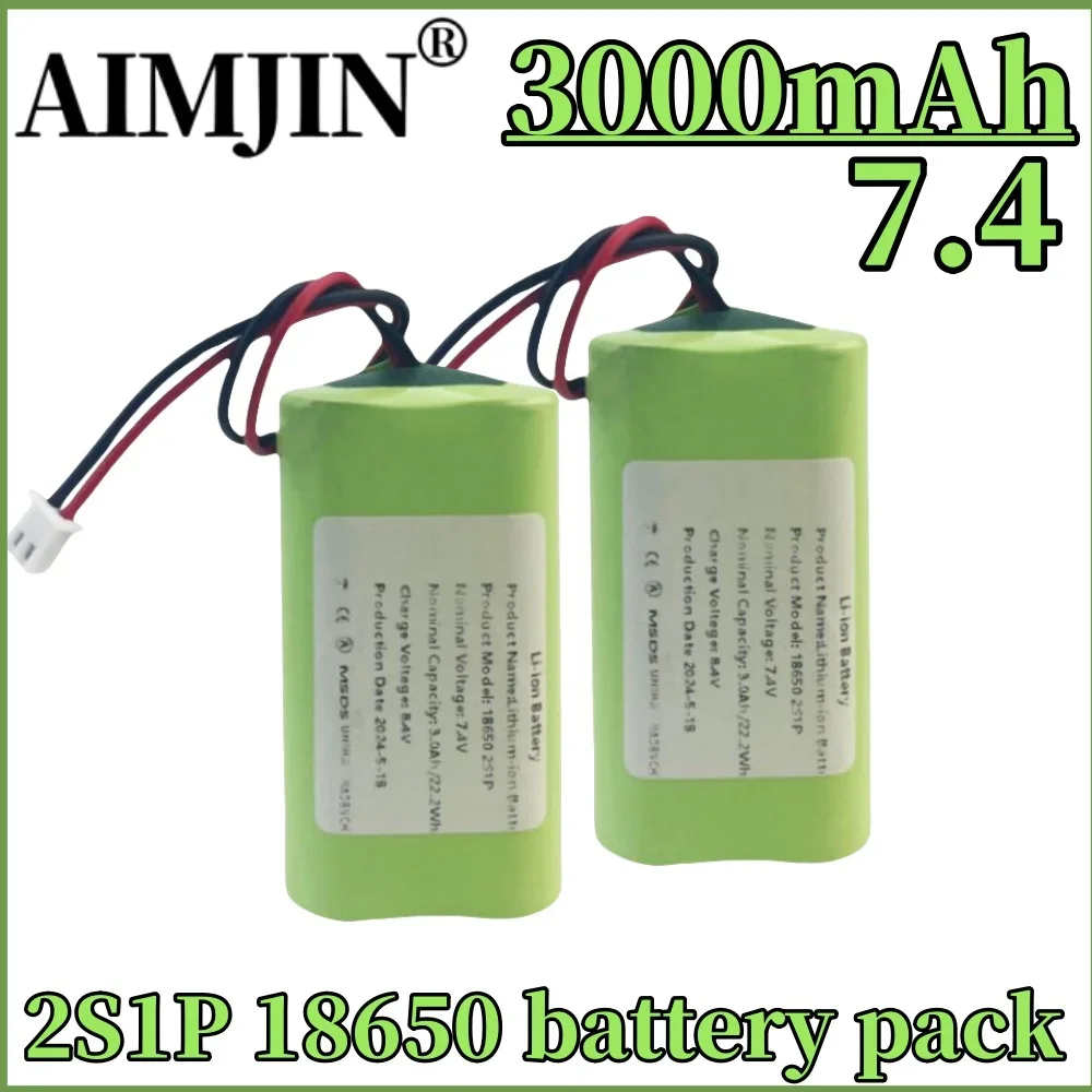 

7.4V 3000mAh XH2.54-2P Plug 2S1P Lithium Battery Pack, Suitable for Projectors, Speakers, Wireless Monitoring etc