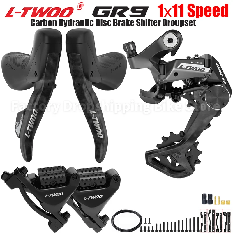 

LTWOO GR9 1X11 Speed Carbon Hydraulic Disc Brake Gravel Bike Groupset 11S Mechanical Brake Alloy Rear Derailleur Bicycle Parts