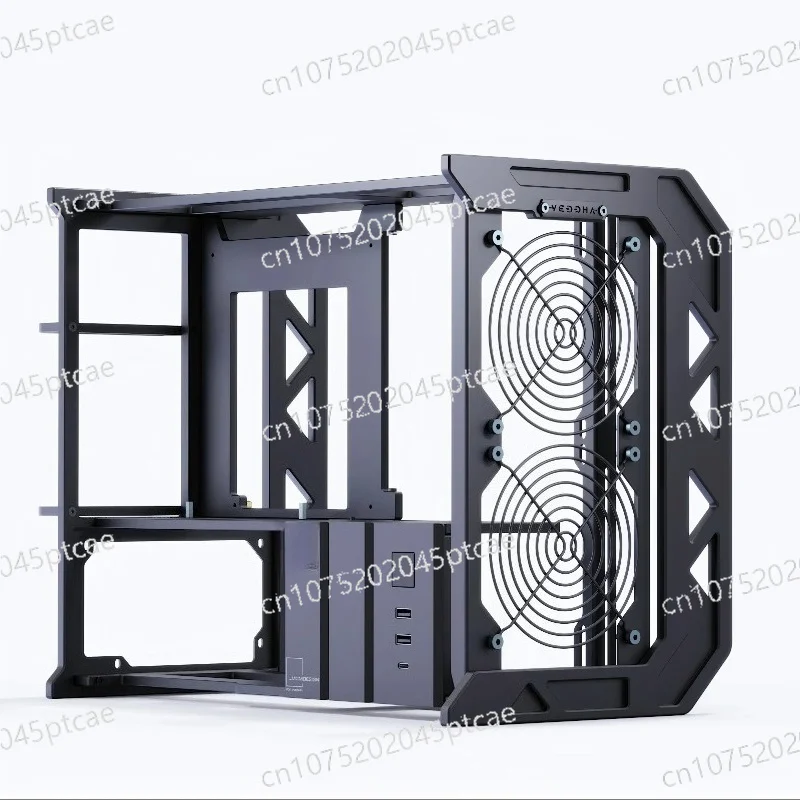 Case - ITX-Only Modular Water Cooling Cabinet for MOD Gaming PCs  02 CNC Aluminum Open-Frame