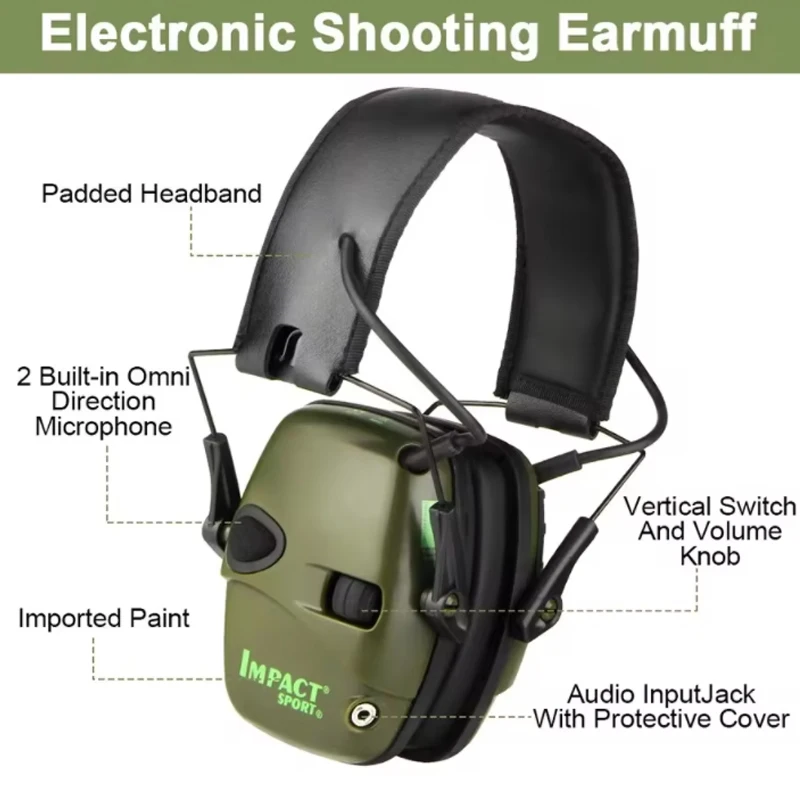 Outdoor sports noise-cancelling headphones Original Tactical electronic shooting earmuffs Impact sound amplifying hunting ears