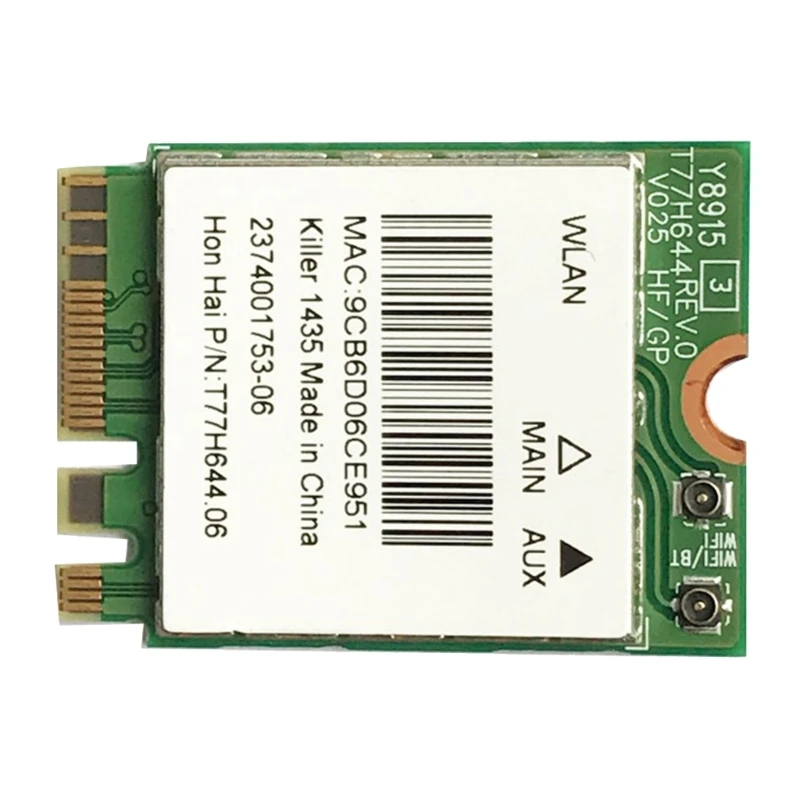 Оригинальная беспроводная карта Killer 1435AC 1435. 2-ngff интерфейс BT4.0 1200M