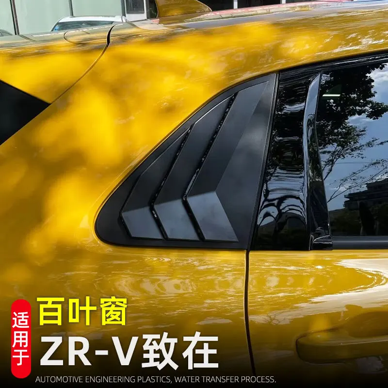 

For Honda ZR-V RZ 2022-2025 North American HR-V 3rd Generation Side Car Rear Window Louver Blinds Air Outlet Vent Trim