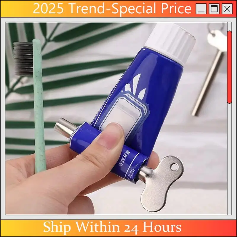 

A61Z Deals 20PCS Toothpaste Tube Squeezers Metal Key Toothpaste Squeezers For Bathroom Hair Dye Cosmetic Tubes Squeezer