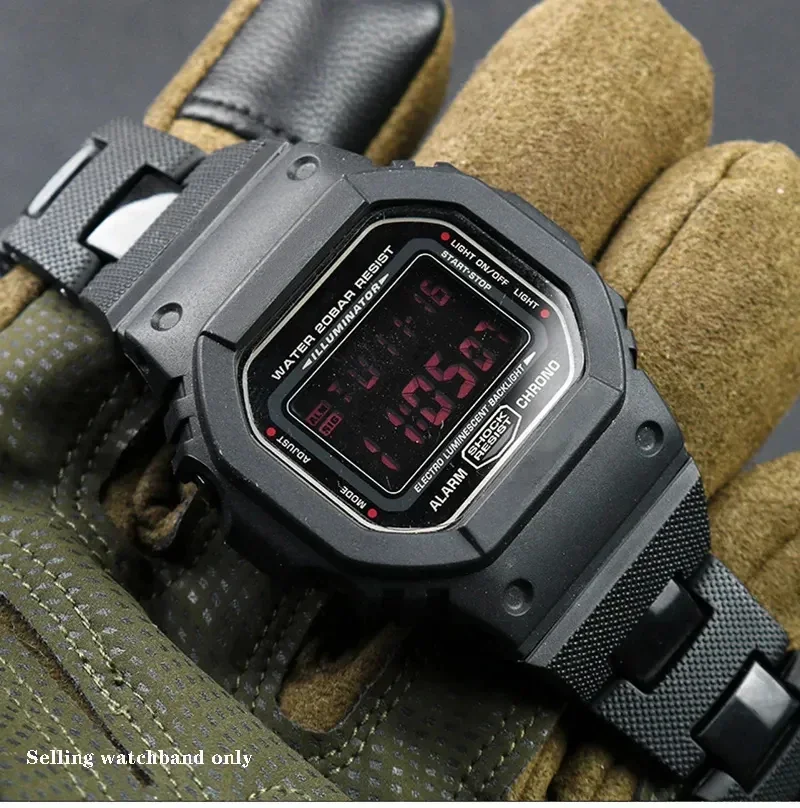 Correa de reloj de 16mm, pulsera de plástico de alta calidad para Casio G-SHOCK DW-6900/DW9600/DW5600/GW-M5610, correas de reloj para hombre