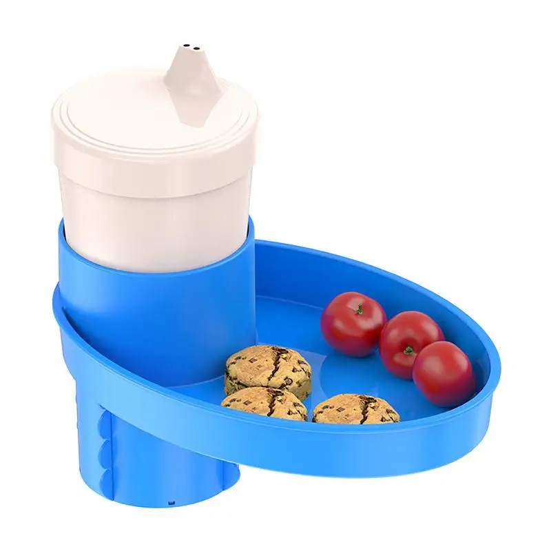 Snack Tray For Car Seat Kids Travel Tray Food Plate For Most Car Seats Storage Tray For Snacks Toys Cup Snack Tray