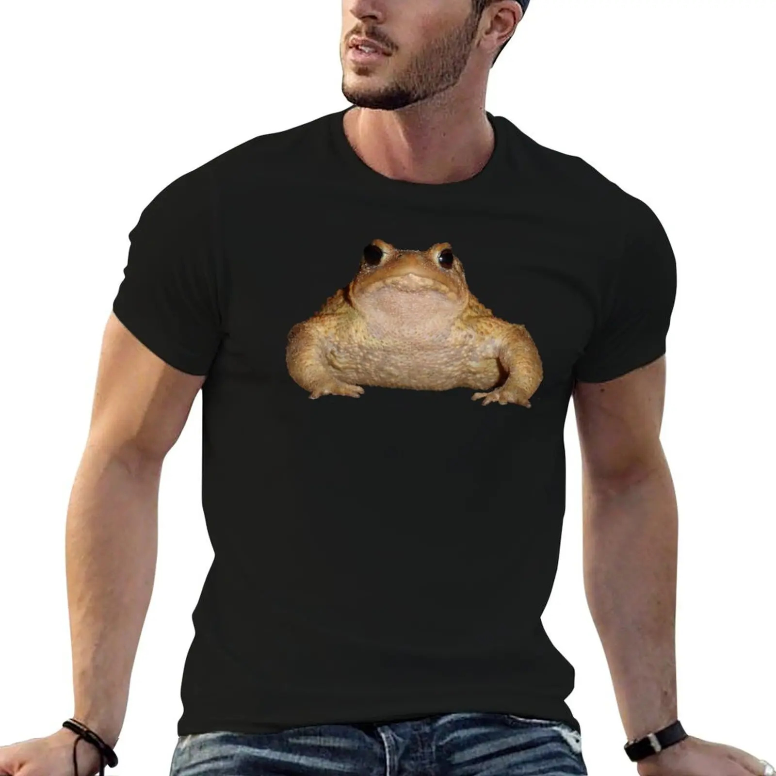 

Bufo Bufo European Toad Close Up Photo Portrait T-Shirt t shirts for man cotton soft man t shirt luxury T-Shirt