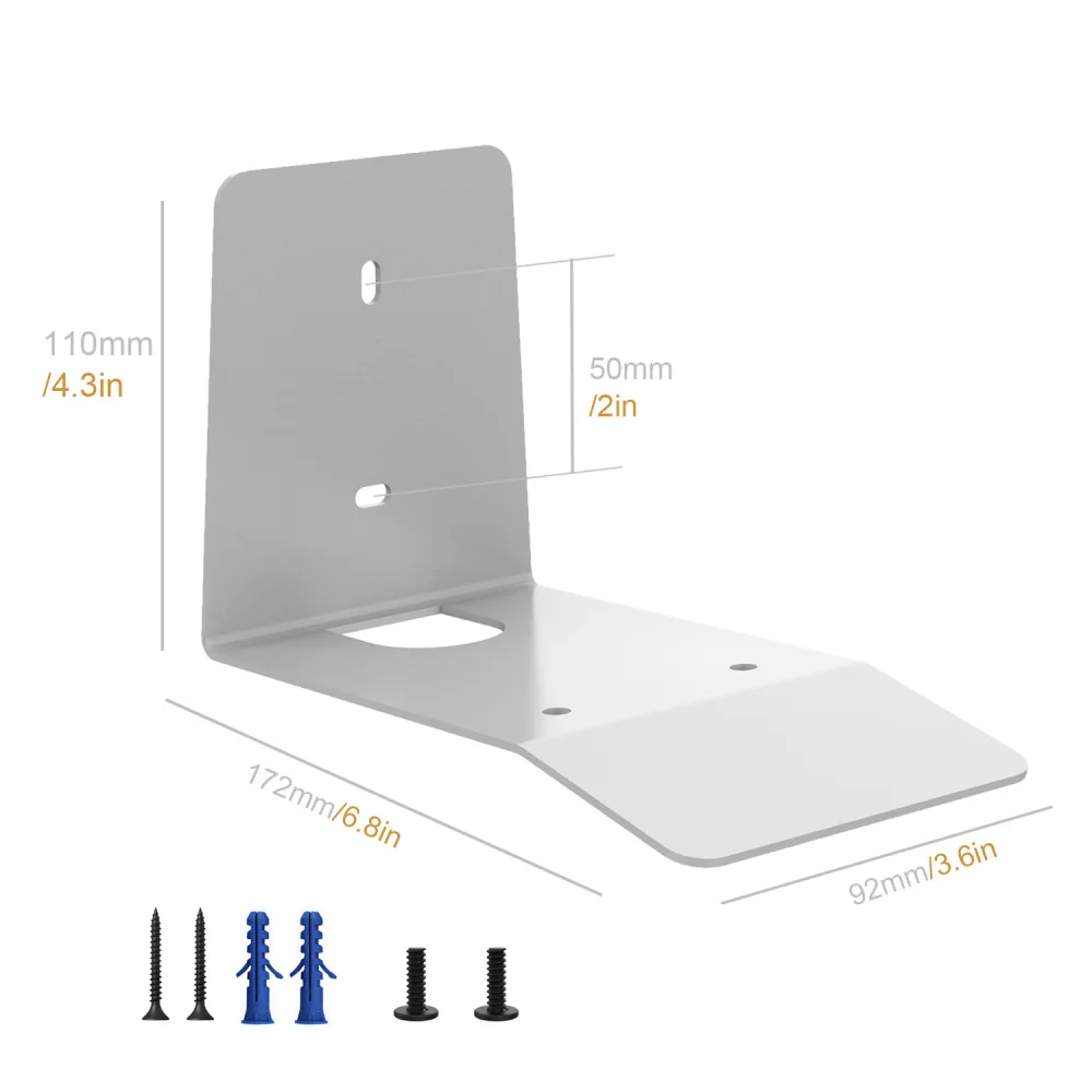Metal Wall Mount For Sonos Era 300 Smart Speaker Durable Holder Shelf Space Saving Bracket Home Sound System Accessories White