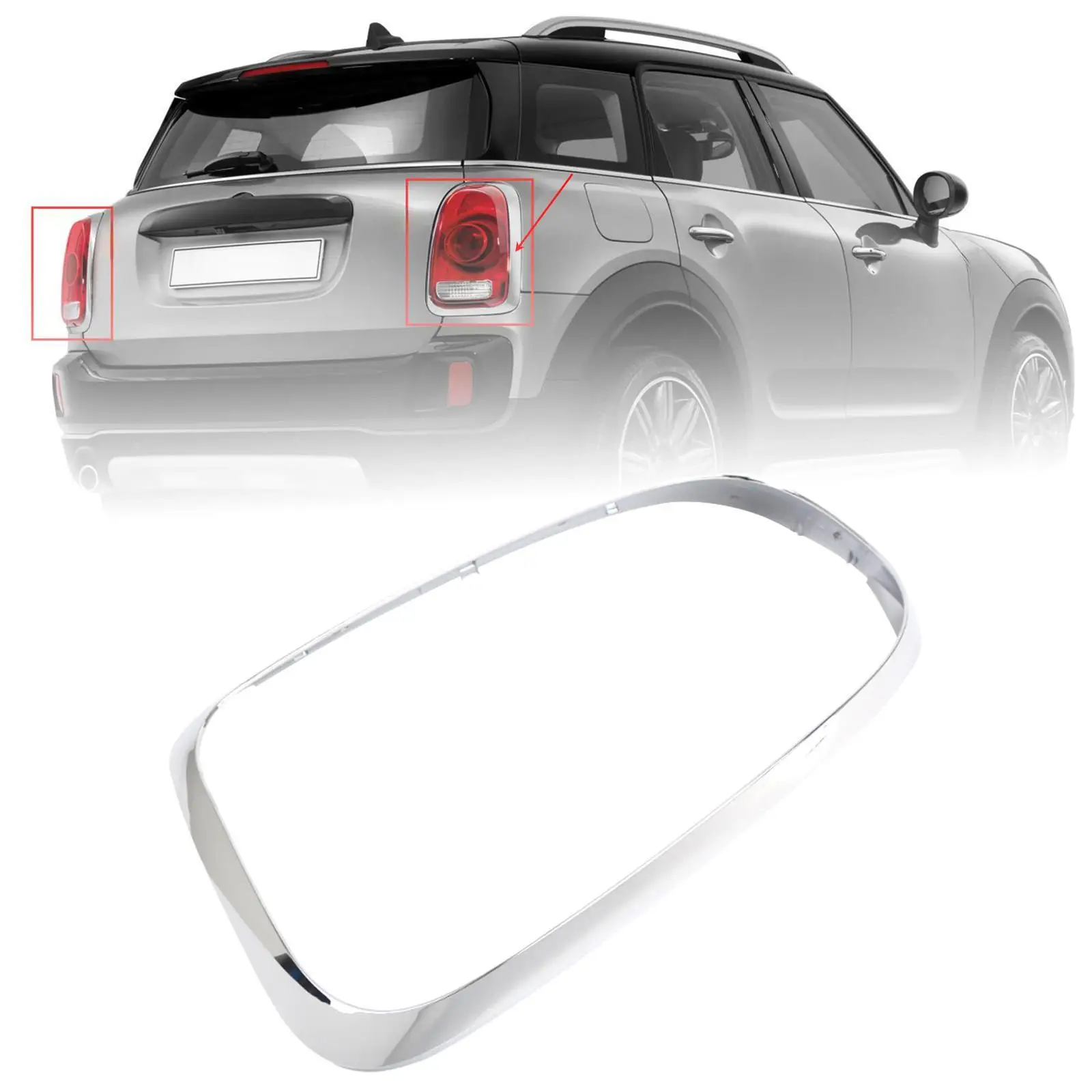 

Rear Light Cover Left Replaces Simple Assembly Tail Light Lamp Cover Decoration for Mini Cooper Countryman F60 16-19