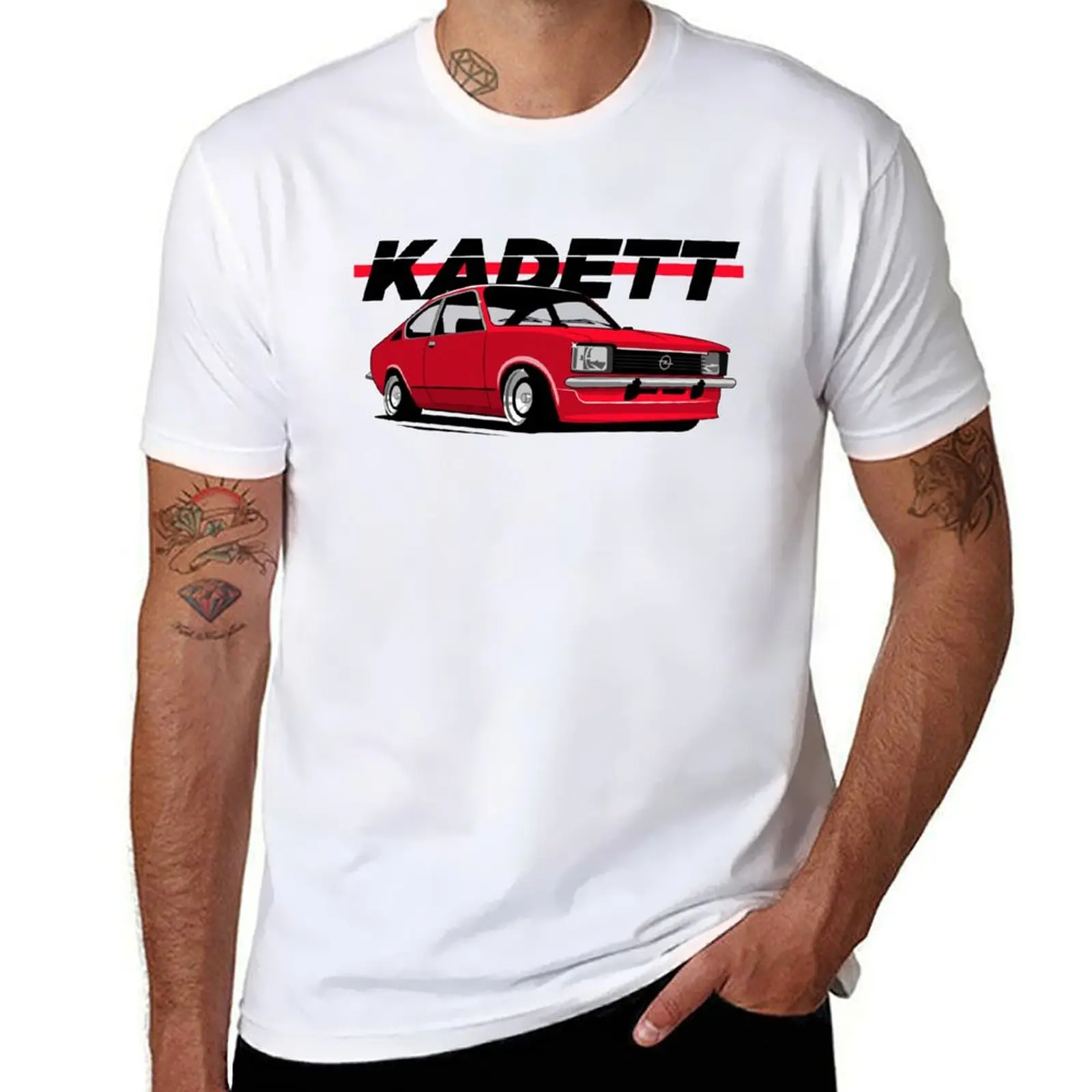 

Red Kadett C oldtimer T-Shirt basketball graphic tees baggy shirts vintage plus sizes cotton t shirt men