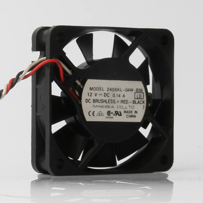 2406KL-04W-B36 Case Fan for NMB DC12V 0.14A EC AC 60x60x15mm 6CM6015 Inverter Ventilation Centrifugal Exhaust Blower Cooling Fan