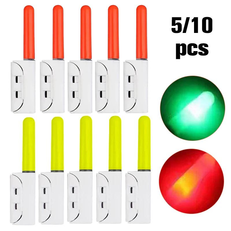 Night Starlight Fishing Rod Floats Red/Green Blasting Flash Bite Alarm Floats (No Battery ) Fishing Floats Accessories