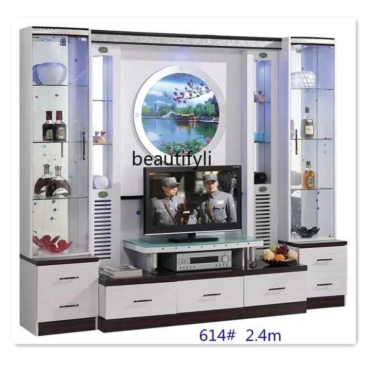 A55 Multifunctional modern simple board, TV cabinet combination, wine cabinet small apartment living room TV cabinet