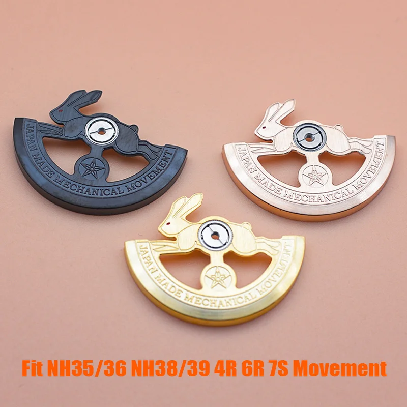 

Rabbit new design Automatic Hammer Rotor Fit NH35 NH36 NH38 4R 6R 7S Mechanical Movement Oscillating Weight Roters Repair Parts