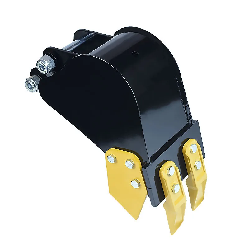 ミニショベルバケットアタッチメント 200mm/7.87インチ トレンチバケット 1～1.5トン級ショベル用 パイプライン設置・溝掘り用