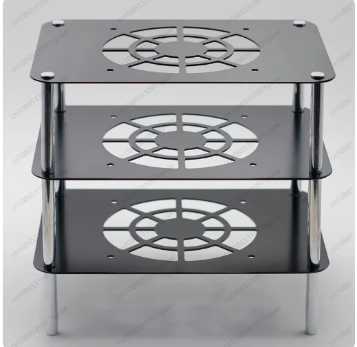 راوتر لاسلكي المبرد مودم بصري واسع النطاق IPTV TV Set Top Box Cooling Fan Rack #4