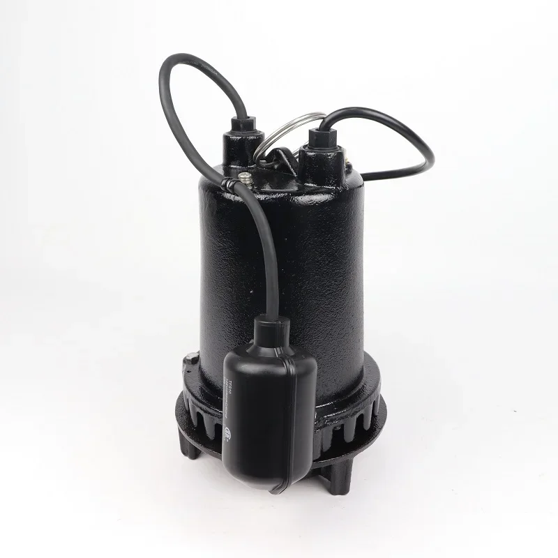 Cast iron 115 V AC mud filter 1/2 HP submersible dirty water pump