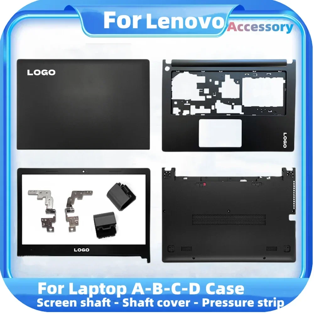 

New LCD Back Cover For Lenovo IdeaPad S405 S435 S400 S410 S436 Laptop Front Bezel Palmrest Bottom Case Top Case Non Touch Black