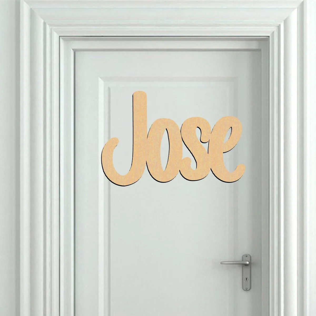 1pc Lovely  Customized Text Personalized Letter  Wooden Plaque Laser-Cut Sign Wooden Sign Vertical Orientation Door Hanging view 5