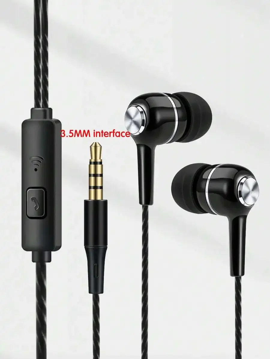Crystal Line 3.5mm Universal Wired In-Ear Headphones, High Definition Audio Quality, Free Design, Comfortable Wearlll