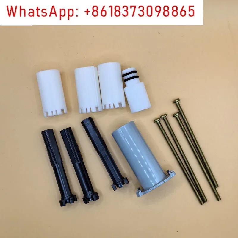 ฝักบัวอาบน้ําแบบซ่อนแผงฝักบัวอาบน้ําส่วนขยายปุ่มอุปกรณ์เสริมก้านสีดําขนาดเล็ก 29118