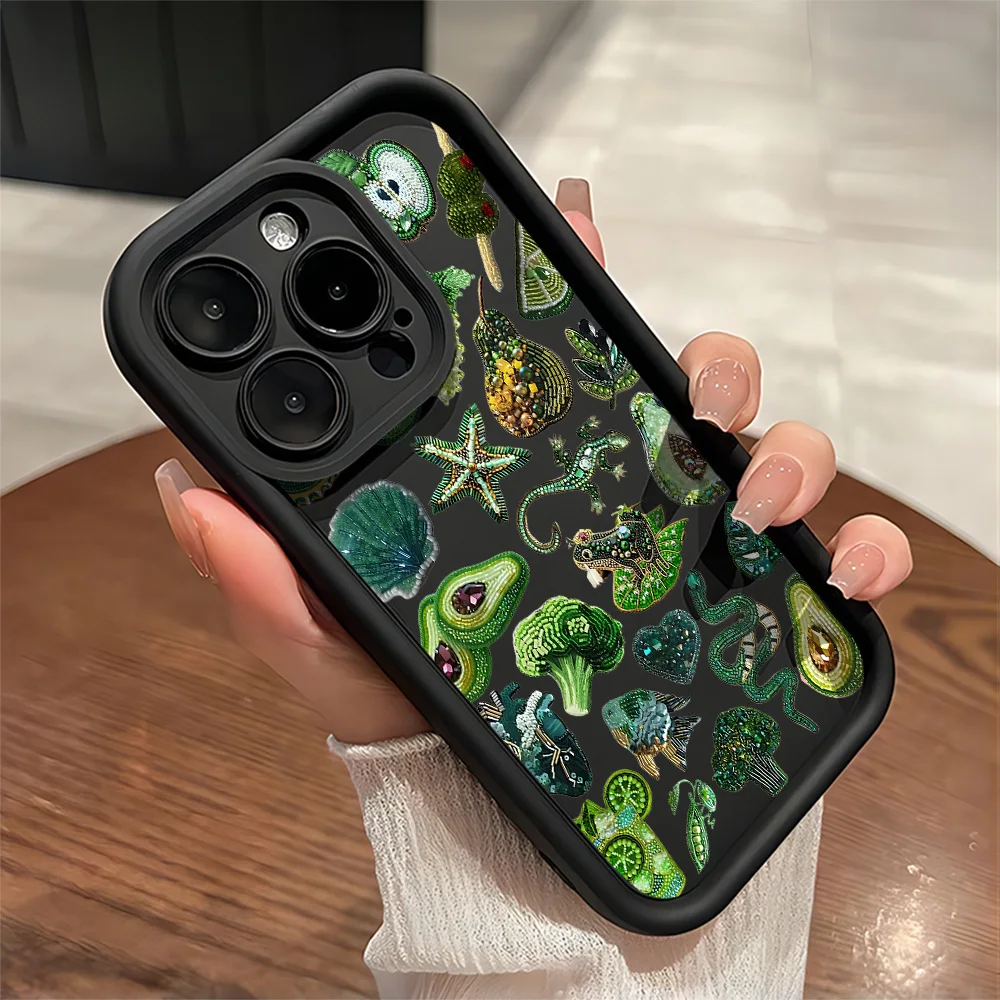 Art Starfish Sun Saturn Fruit Handyhülle für IPhone 17 16e 16 15 14 13 12 11 Air Pro Max Mini XR XS X 7 8 6 Plus Soft Back Cover