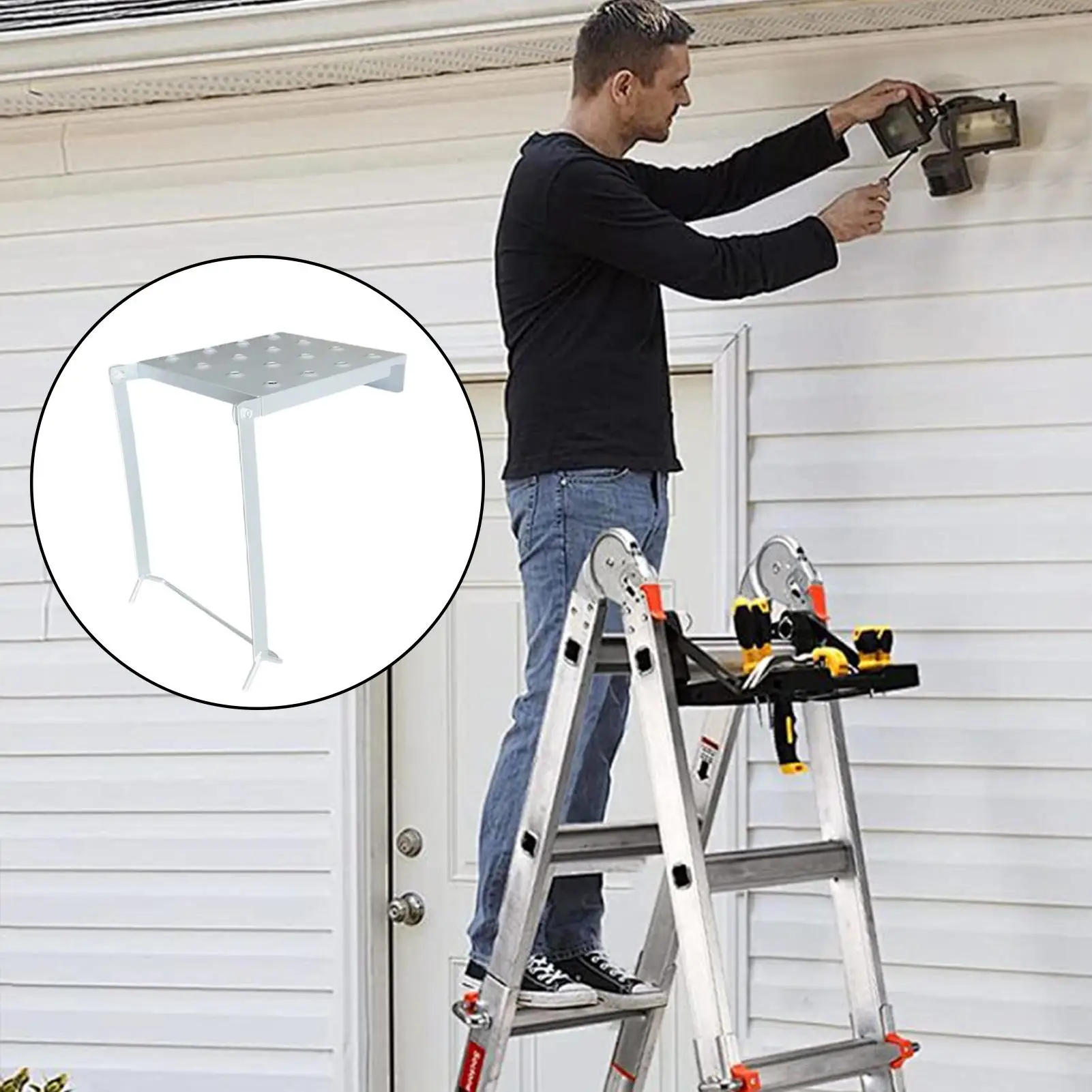 

Рабочие платформы Складной противоскользящий регулируемый садовый инструмент Регулируемые рабочие платформы для ландшафтного дизайна сада на открытом воздухе на заднем дворе