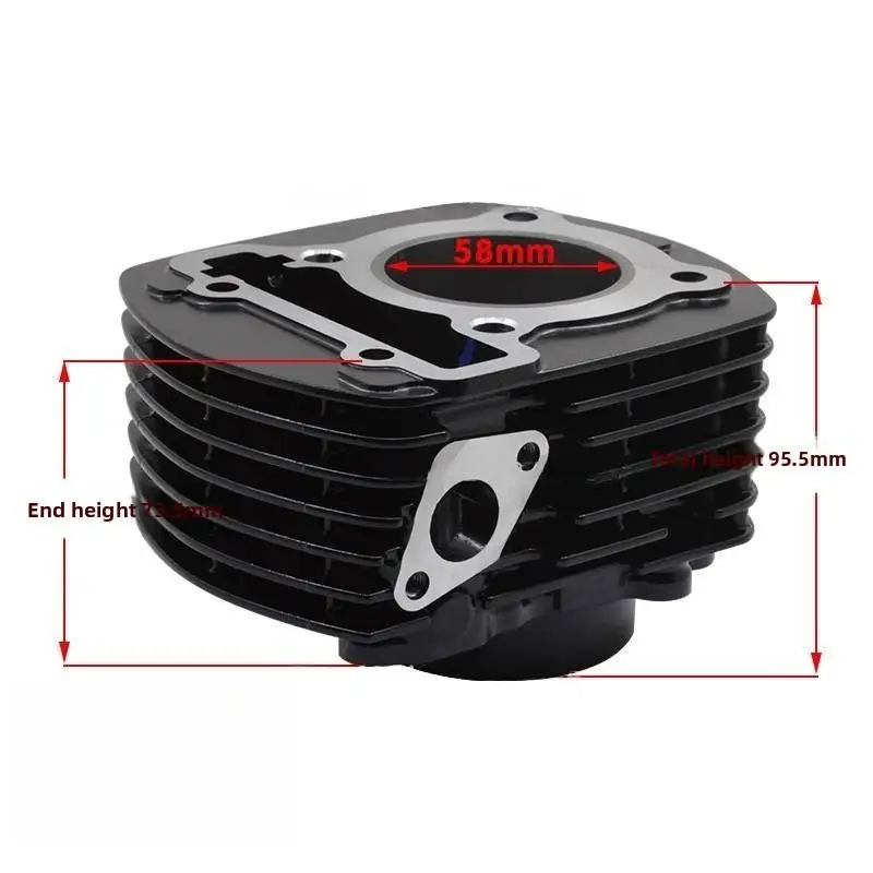 Intake 20mm Exhaust Valve Cylinder Head Custom Assembly For WS110 110CC ATV Engine Precision Anti-Deformation