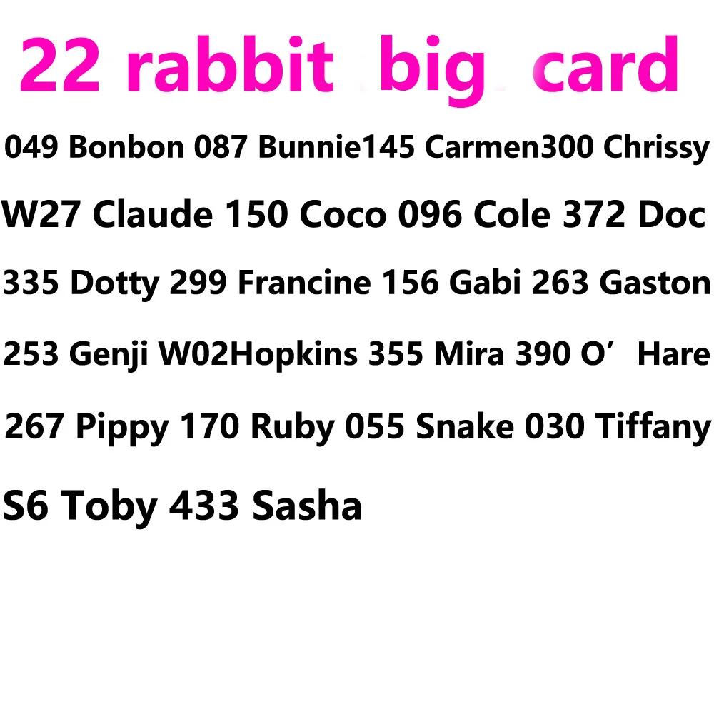 NIEUWE Viche Mineru Tulin Cece serie 1 tot serie 5 001-448 ACNH koppeling dier Sanrio NFC-kaart voor NS-schakelaar