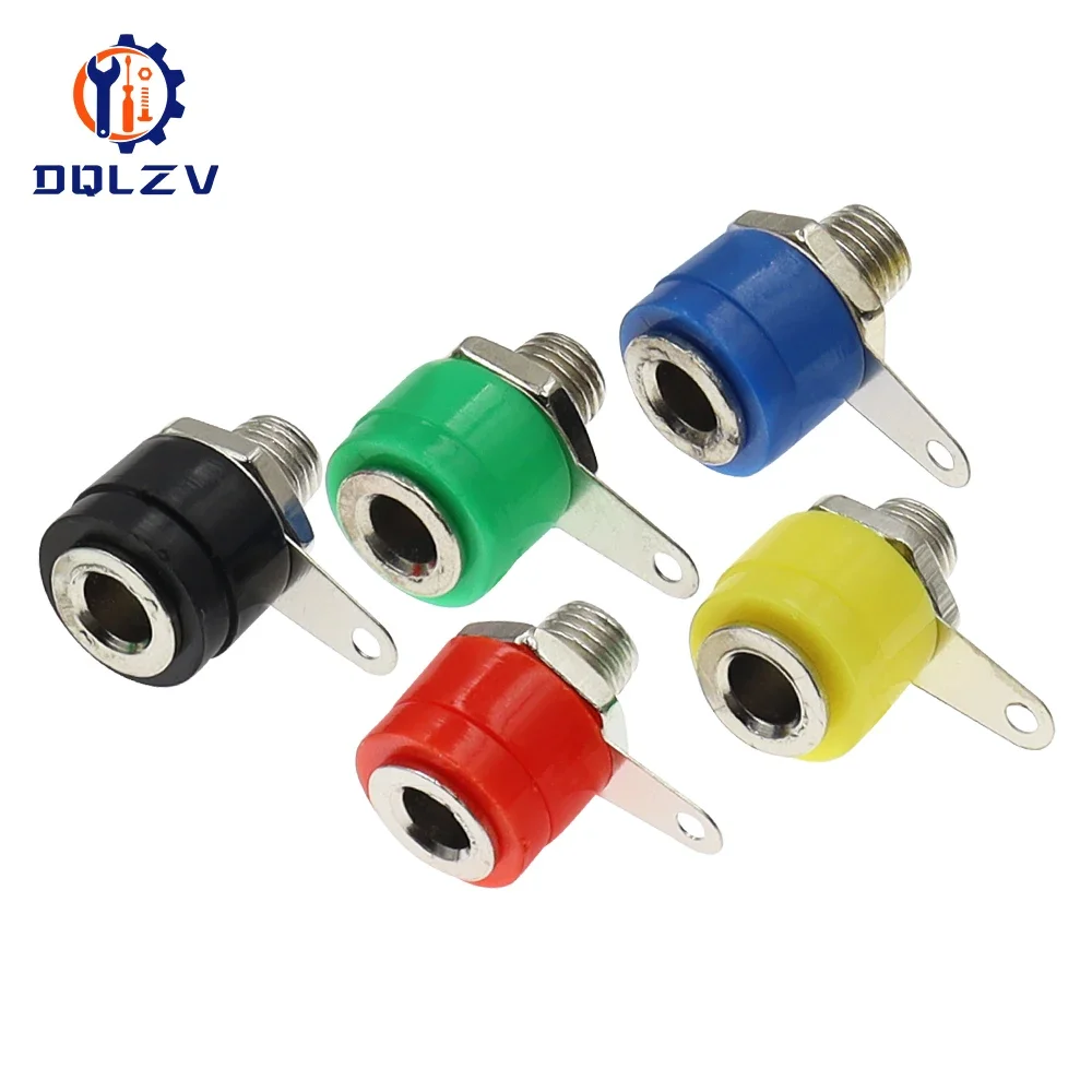 4mm Banana Panel Socket Test Probe Binding Post Nut Plug Jack Connector