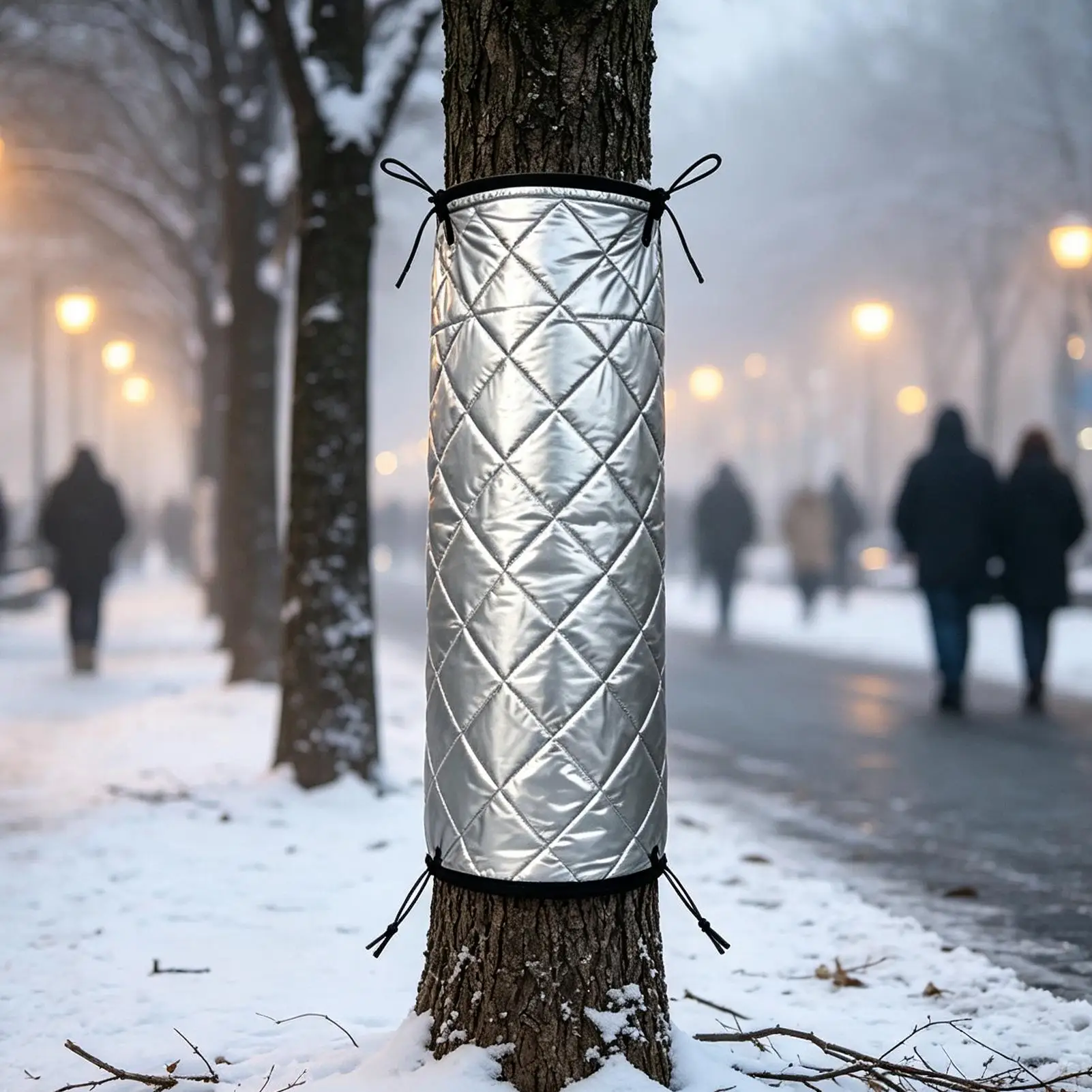 Winter Palm Tree Root Protector Garden Plant Frost Protection Cover with Tie Straps Tree Insulation Wrap for Orchard Safety