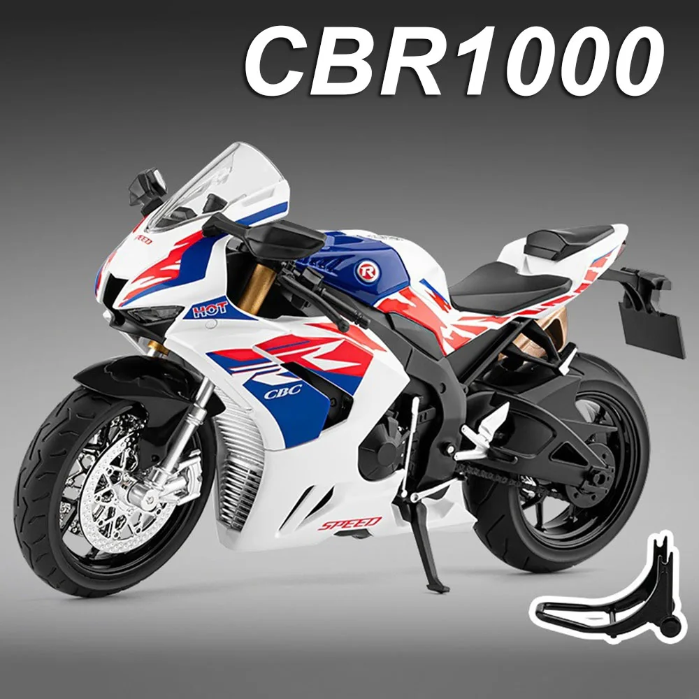 

1:9 Honda CBR1000 сплав S1000RR мотоцикл литая под давлением модель игрушки переднее колесо рулевое управление амортизация автомобиль для подарков ребенку