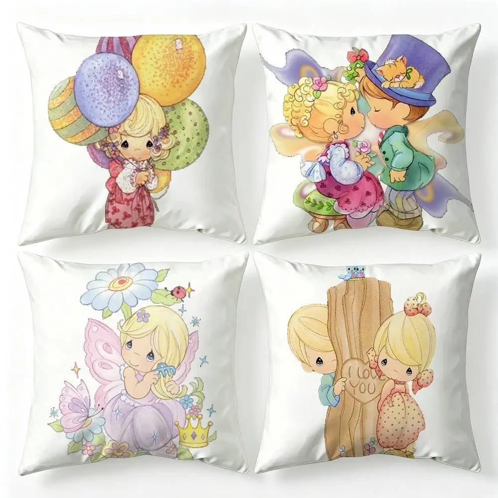 P-Precious M-Moments Various Sizes Square Pillow Case For Car Home Bedchamber Decor