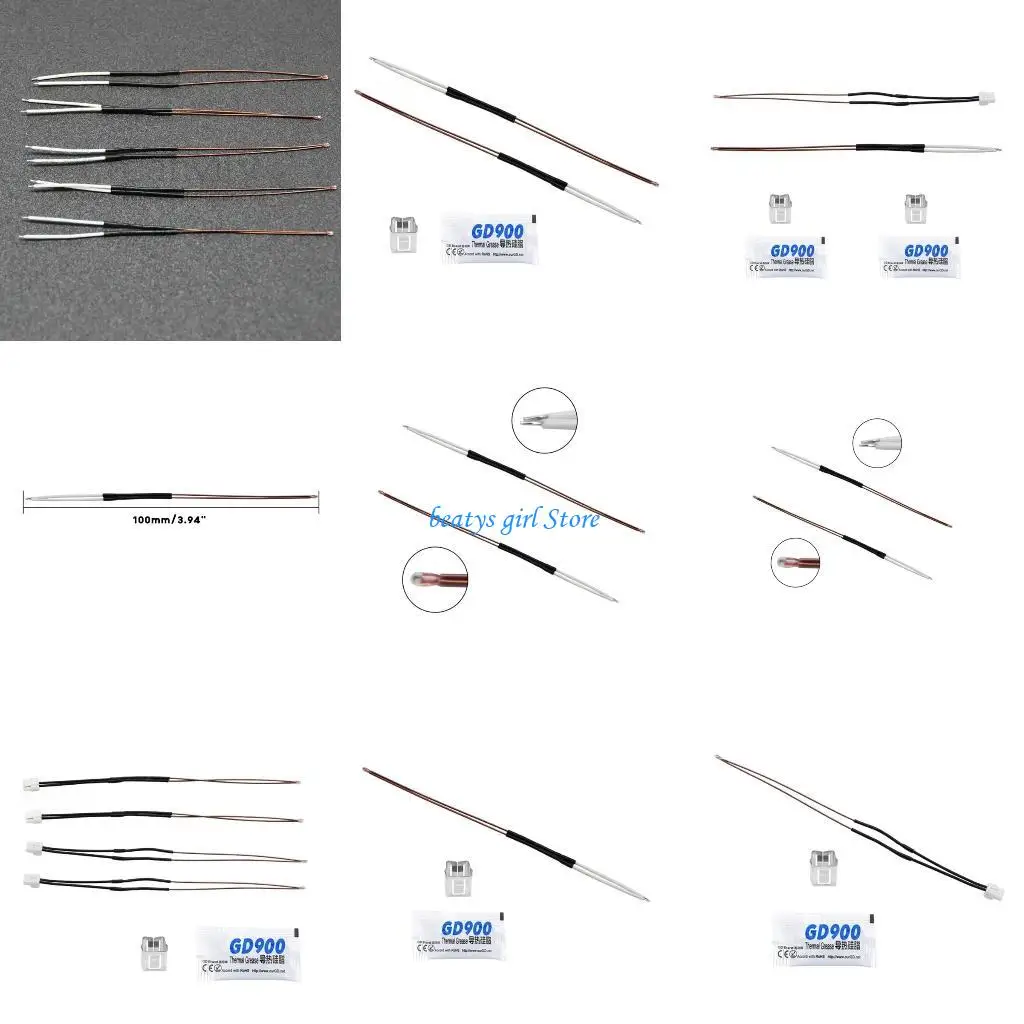 

C7AB NTC100K P1P Series Thermistor High Temperature 300℃ for Heater Block