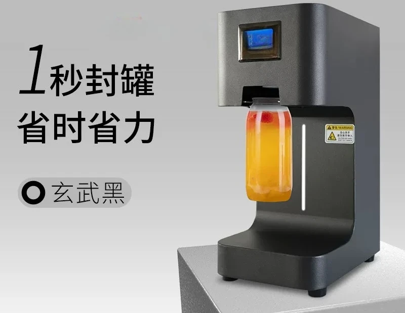 Commercial Food Beverage Soda Packer Bottle Sealer Manual Can Sealing Machine PET Disposable Can With 100pcs Bottle