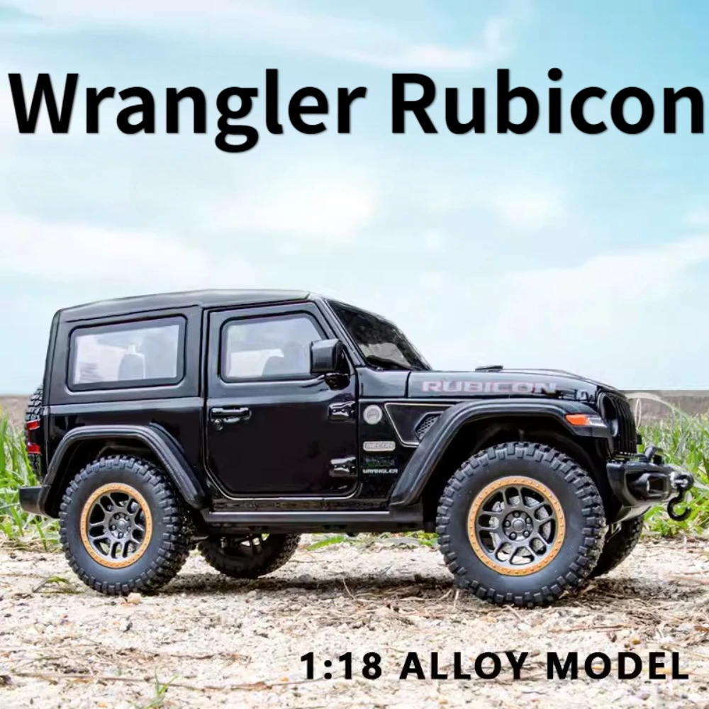 1/18 Rubicon Mipon SUV Model Cars Toys Alloy Diecast Four Wheel Suspension Doors Opened Off-road Vehicles Models for Kids Gifts