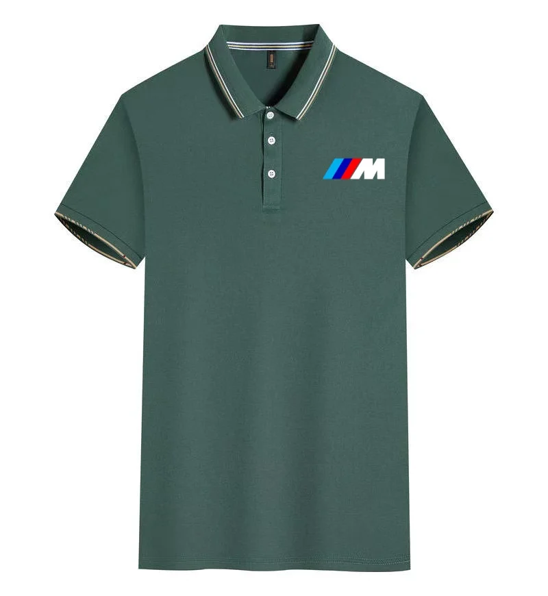 

BMW Motorcycle POLO Shirt Men's and Women's Summer Short Sleeve Heavy Locomotive Riding Lovers Racing Lapel Fashion T-Shirt
