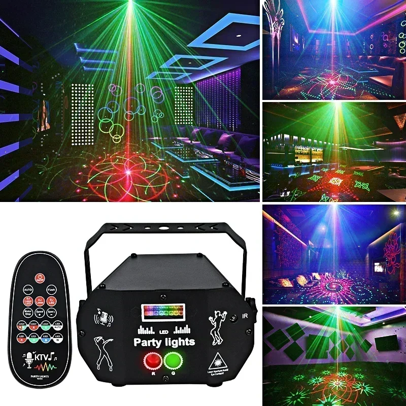 

Newest USB Mini Stage Light Portable Laser Light RGB Magic Ball KTV Christmas Halloween Starry Projection Atmosphere Light Hot